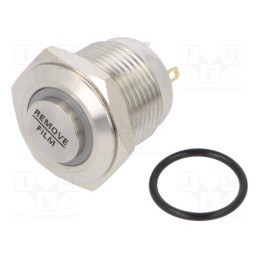 1 pcs x E-SWITCH - PV6H240SS-341 - Switch: vandal resistant, Pos: 2, SPST-NO, 2A/48VDC, IP65, OFF-(ON)