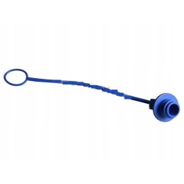 Plug cover for euro hydraulic socket, blue