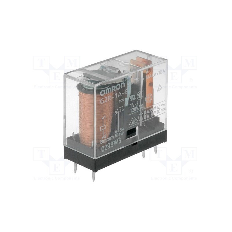 1 pcs x OMRON OCB - G2R-1A-E 5VDC - Relay: electromagnetic, SPST-NO, Ucoil: 5VDC, Icontacts max: 16A