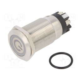 1 pcs x ONPOW - LAS1GQF-11ZET/L/W/24V/S - Switch: vandal resistant, Pos: 2, SPDT, 3A/220VAC, 5A/24VDC, IP65