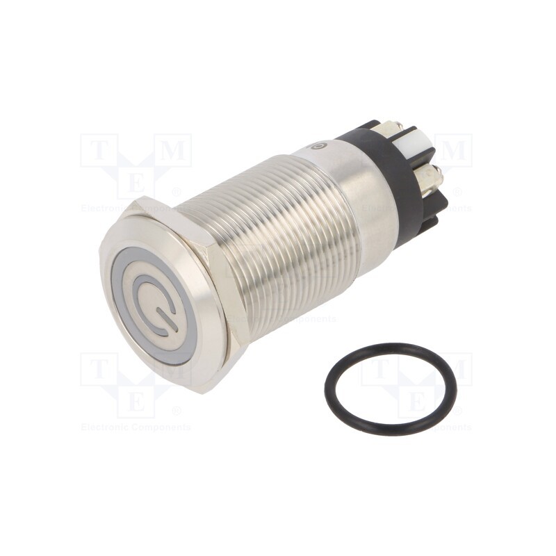 1 pcs x ONPOW - LAS1GQF-11ZET/L/W/24V/S - Switch: vandal resistant, Pos: 2, SPDT, 3A/220VAC, 5A/24VDC, IP65