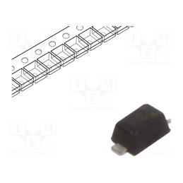20 pcs x DIODES INCORPORATED - BZT585B3V3T-7 - Diode: Zener, 0.35W, 3.3V, SMD, , SOD523, single diode