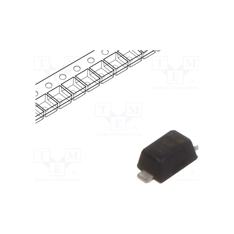 20 pcs x DIODES INCORPORATED - BZT585B3V3T-7 - Diode: Zener, 0.35W, 3.3V, SMD, , SOD523, single diode