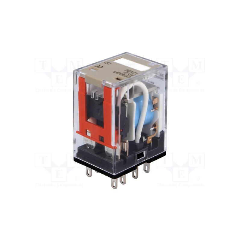 1 pcs x OMRON - MY2 12VDC (S) - Relay: electromagnetic, DPDT, Ucoil: 12VDC, Icontacts max: 10A