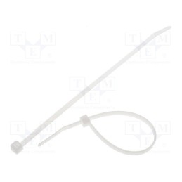 100 pcs x HELLERMANNTYTON - 111-03219 - Cable tie, L: 150mm, W: 3.5mm, polyamide, 135N, natural, Ømax: 35mm