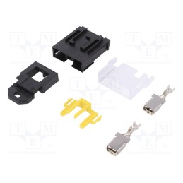 1 pcs x MTA - 3001001 - Fuse holder with cover, 29mm, 80A, screw,push-in, Leads: terminal