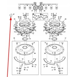 Right drive of the camper LCA90654 attachment