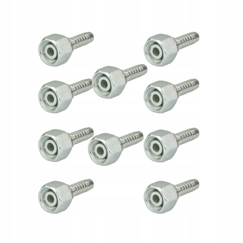 Straight neck clamp M14x15 for DN6 cable, 10 pcs