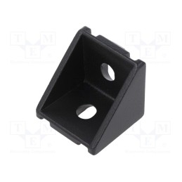 1 pcs x ELESA+GANTER - GN 961-40-8-40-40-A-SW - Angle bracket, for profiles, Width of the groove: 8mm, W: 38mm