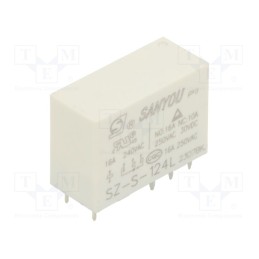 1 pcs x SANYOU - SZ-S-124L - Relay: electromagnetic, SPDT, Ucoil: 24VDC, Icontacts max: 16A, 16A