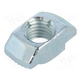 1 pcs x ELESA+GANTER - GN 505-10-M8-MB - Nut, for profiles, Width of the groove: 10mm, steel, zinc, T-slot