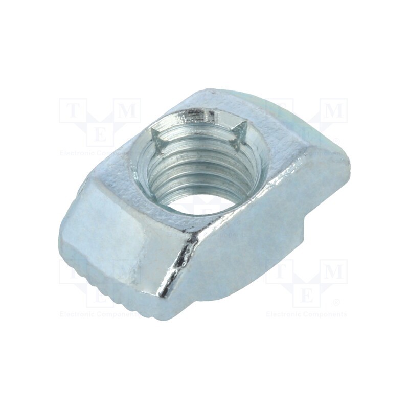 1 pcs x ELESA+GANTER - GN 505-10-M8-MB - Nut, for profiles, Width of the groove: 10mm, steel, zinc, T-slot