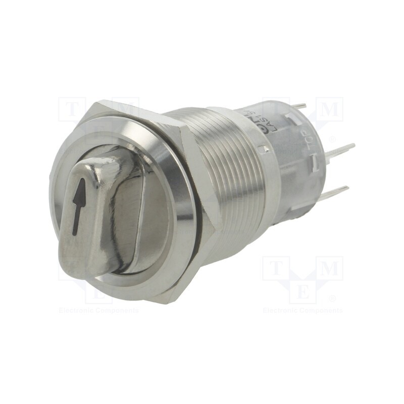 1 pcs x ONPOW - LAS1-AGQ-11X/21/G/12V/S - Switch: rotary, Pos: 2, SPDT, 0.5A/220VAC, 1A/24VDC, -20÷55°C, 50mΩ