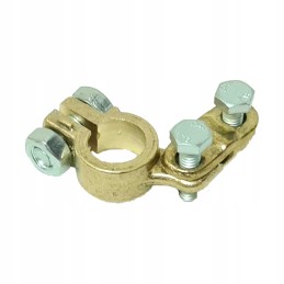 Thick brass terminal, negative