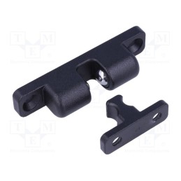 1 pcs x ELESA+GANTER - GN 4490-ZD-80-1-SW - Ball catches, W: 16.5mm, L: 80mm, cast zinc, black, 95N