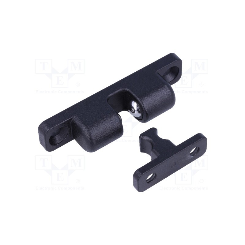 1 pcs x ELESA+GANTER - GN 4490-ZD-80-1-SW - Ball catches, W: 16.5mm, L: 80mm, cast zinc, black, 95N