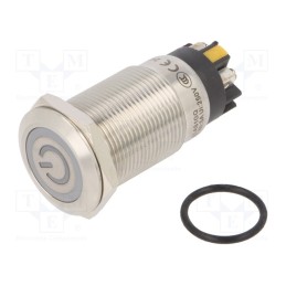 1 pcs x ONPOW - LAS1GQF-11ZET/L/Y/24V/S - Switch: vandal resistant, Pos: 2, SPDT, 3A/220VAC, 5A/24VDC, IP65