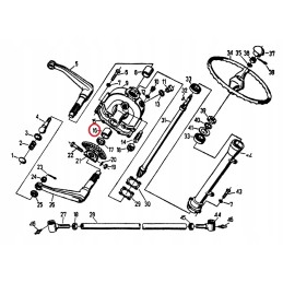 Wide steering column bush Ursus C 330