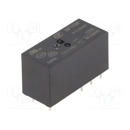 1 pcs x HONGFA RELAY - HF115F/012-2Z4B - Relay: electromagnetic, DPDT, Ucoil: 12VDC, 8A, 8A/250VAC, 8A/24VDC