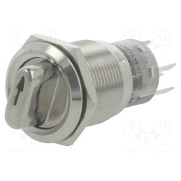 1 pcs x ONPOW - LAS1-AGQ-11X/23/R/12V/S - Switch: rotary, Pos: 2, SPDT, 0.5A/220VAC, 1A/24VDC, -20÷55°C, 50mΩ
