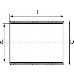 Slide bush zb din zb182025din 18mm x 20mm x