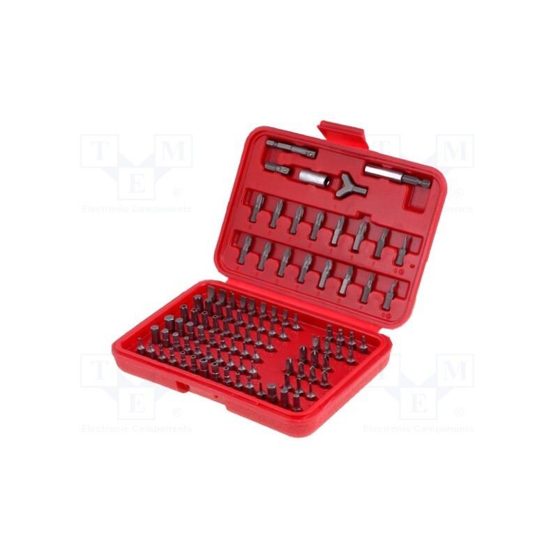 1 set x GOLDTOOL - GSD-050 - Kit: screwdriver bits, 25mm, bag, 100pcs.
