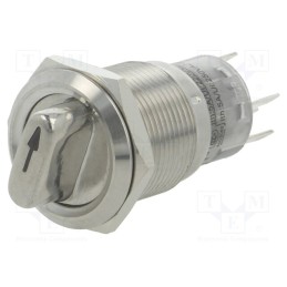 1 pcs x ONPOW - LAS1-AGQ-11X/23/G/12V/S - Switch: rotary, Pos: 2, SPDT, 0.5A/220VAC, 1A/24VDC, -20÷55°C, 50mΩ