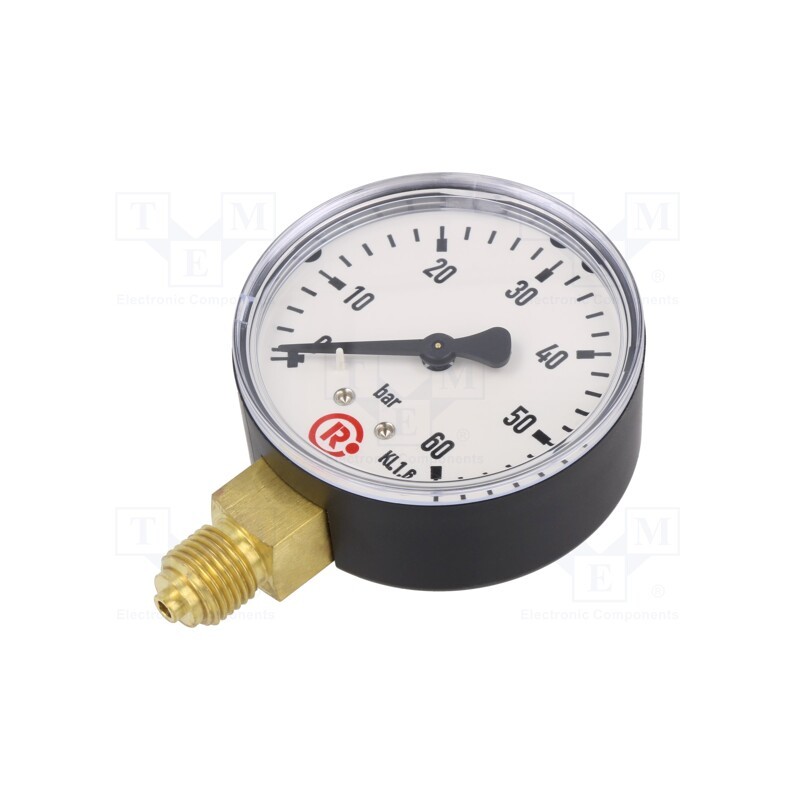 1 pcs x PNEUMAT-121-K - Manometer, 0÷60bar, 63mm, non-aggressive liquids,inert gases