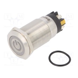 1 pcs x ONPOW - LAS1GQF-11ZET/L/Y/12V/S - Switch: vandal resistant, Pos: 2, SPDT, 3A/220VAC, 5A/24VDC, IP65
