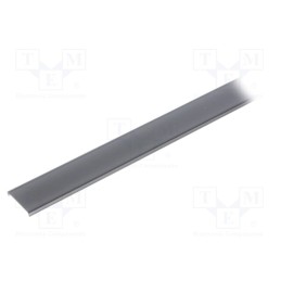 1 pcs x KLUu015a - B17032B_1 - Cover for LED profiles, black, 1m, LIGER-22, push-in