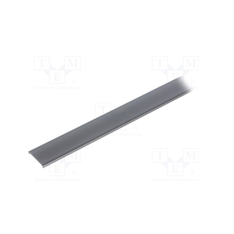 1 pcs x KLUu015a - B17032B_1 - Cover for LED profiles, black, 1m, LIGER-22, push-in