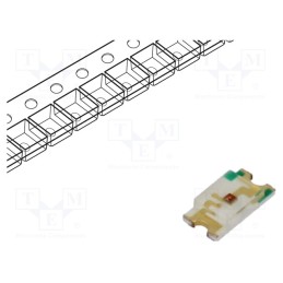 2 pcs x KINGBRIGHT ELECTRONIC - KA-3528SEC - LED, SMD, 3528, orange, 180÷350mcd, 3.5x2.8mm, 120°, 2÷2.5V, 20mA