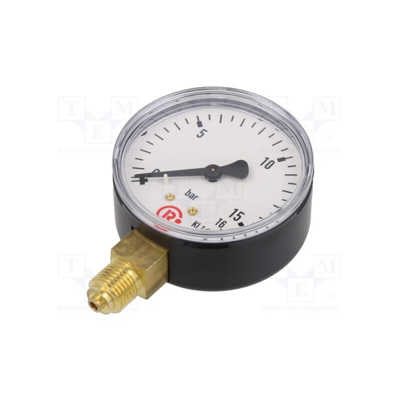 1 pcs x PNEUMAT-118 - Manometer, 0÷16bar, 63mm, non-aggressive liquids,inert gases