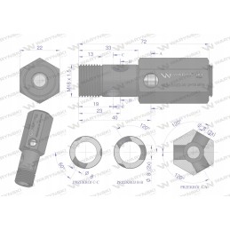 Hydraulic cylinder valve C 360 Warynski
