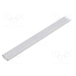 1 pcs x FIX&FASTEN - FIX-GLC1-W-1M-SET - Profiles for LED modules, white, white, L: 1m, aluminium, angular