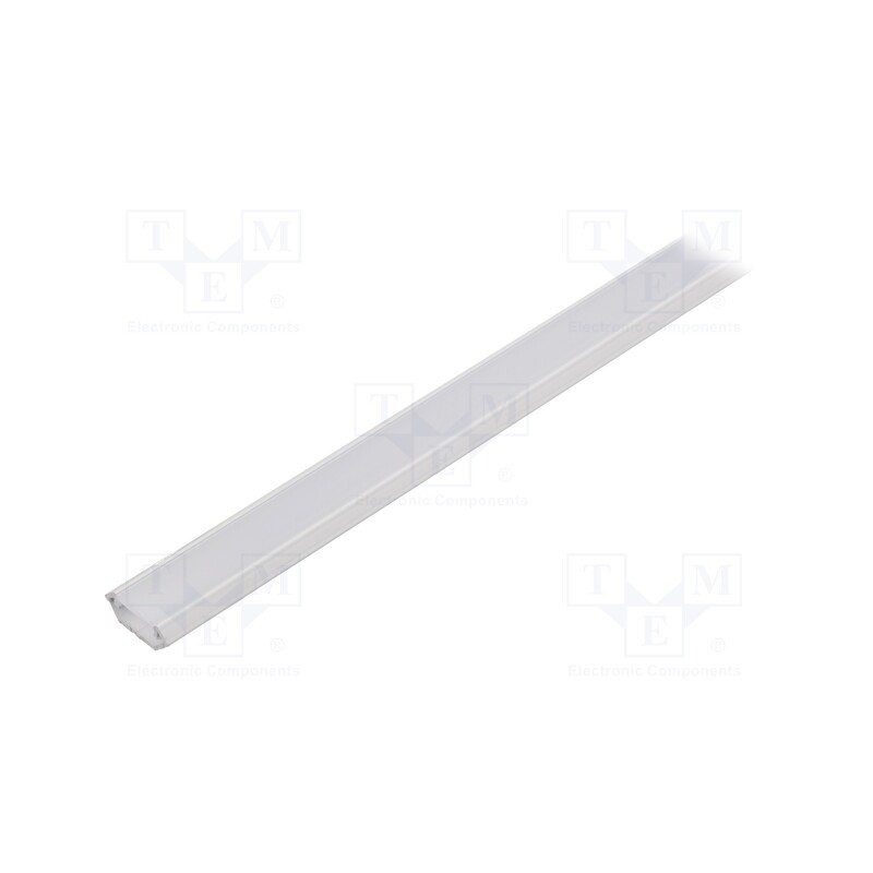 1 pcs x FIX&FASTEN - FIX-GLC1-W-1M-SET - Profiles for LED modules, white, white, L: 1m, aluminium, angular