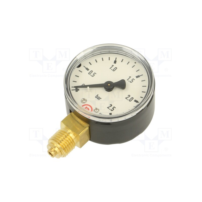 1 pcs x PNEUMAT-103 - Manometer, 0÷2.5bar, 50mm, non-aggressive liquids,inert gases