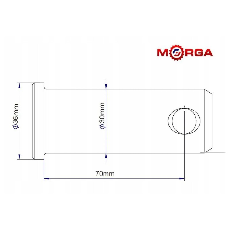 Lower hook bracket pin c 385 83453002m