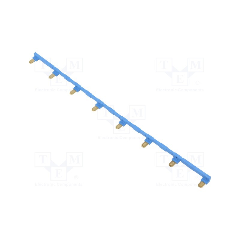 1 pcs x RELPOL - ZGZP4-8 BE - Connection bridge, 10A, 250VAC, Electr.connect: Push-in, blue
