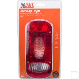 Combined rear lamp 84x84mm LA45034r
