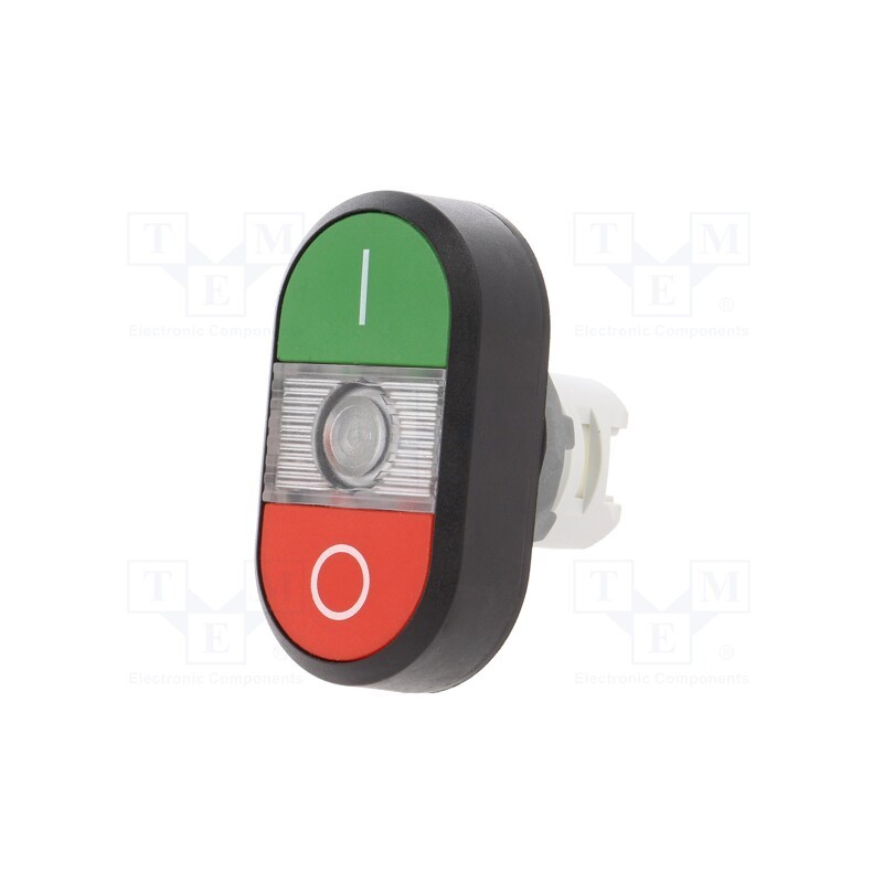 1 pcs x ABB - 1SFA611131R1108 - Switch: double, 22mm, Stabl.pos: 1, green/red, MLB-1, IP66, flat
