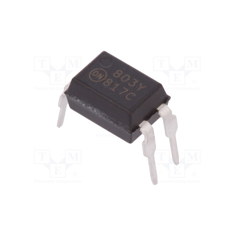 2 pcs x ONSEMI - FOD817C - Optocoupler, THT, Ch: 1, OUT: transistor, CTR@If: 200-400%@5mA, 70V