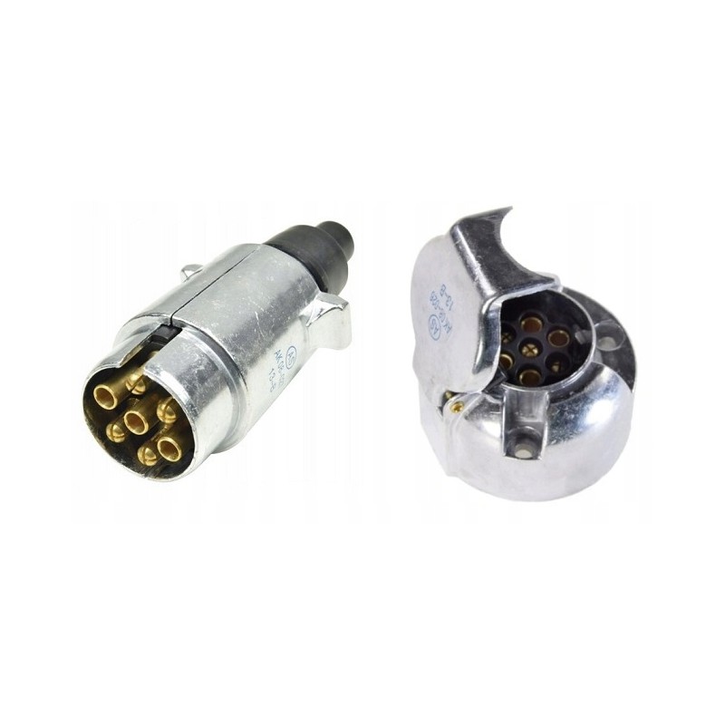 Trailer trailer metal 7pin socket plug