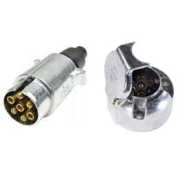 7-pole trailer metal socket plug