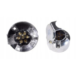 7-pole trailer metal socket plug