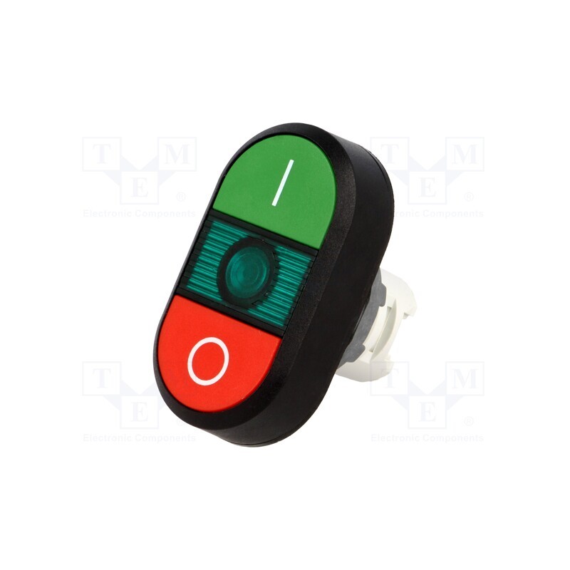 1 pcs x ABB - 1SFA611131R1102 - Switch: double, 22mm, Stabl.pos: 1, green/red, MLB-1, IP66, flat