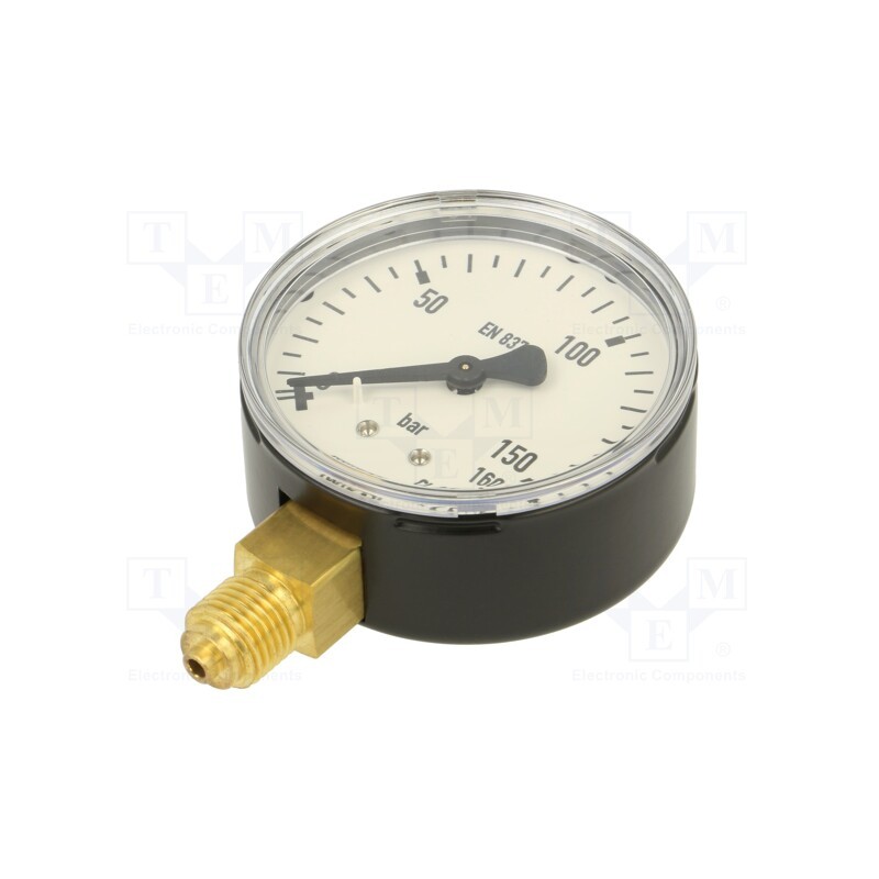 1 pcs x PNEUMAT-123 - Manometer, 0÷160bar, 63mm, non-aggressive liquids,inert gases