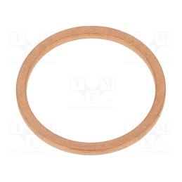 1 pcs x ELESA+GANTER - DIN 7603-CU-26-31-A - Gasket, copper, Thk: 2mm, Øint: 26mm, Øout: 31mm, DIN 7603