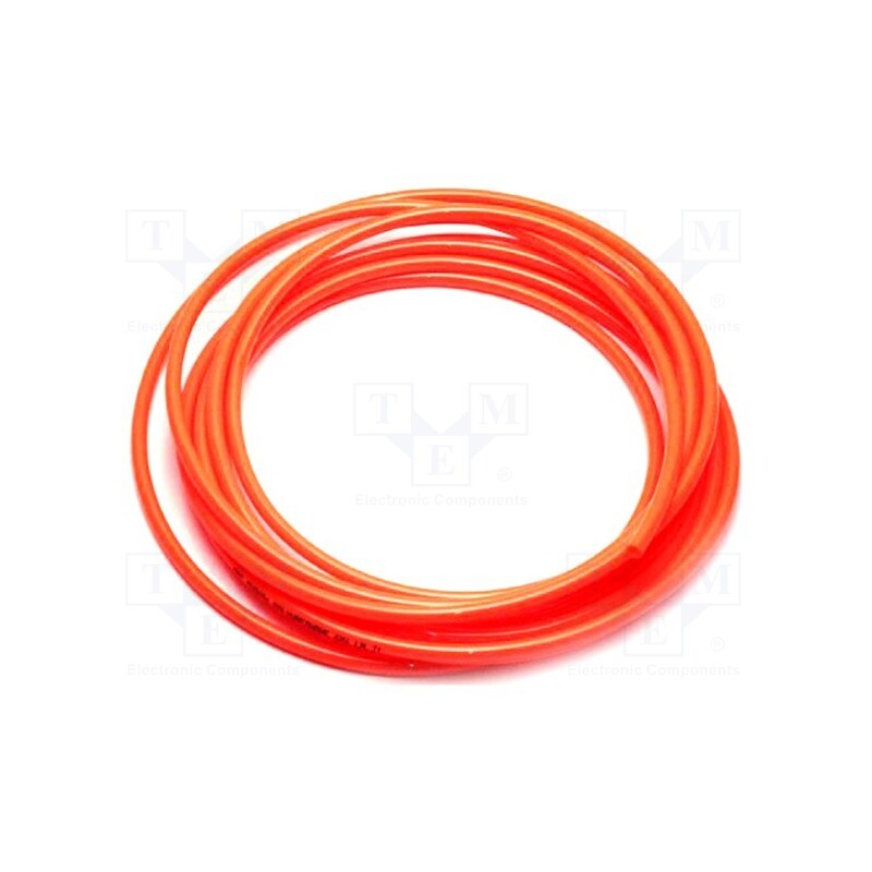 1 pcs x SMC-TU0604YR-20 - Pneumatic tubing, max.8bar, L: 20m, r bending min: 15mm, orange