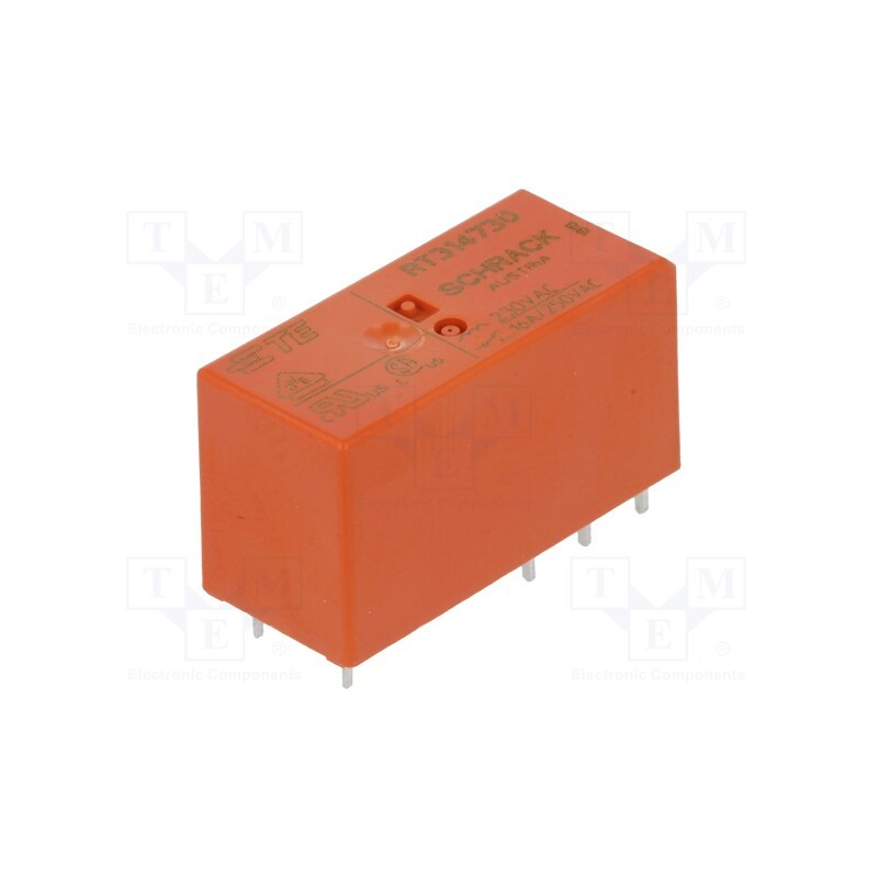 1 pcs x TE Connectivity - 0-1393240-7 - Relay: electromagnetic, SPDT, Ucoil: 230VAC, Icontacts max: 16A